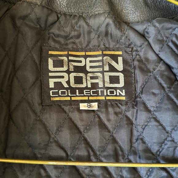 Vintage Open Road Collection Black Leather Jacket, Size Small - Picture 4 of 11